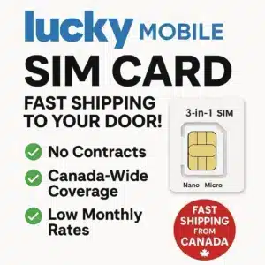 Lucky Mobile SIM Card Unlimited Intl Talk/Text 5G/4G – Fast Shipping to Your Door!